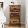 vidaXL Nachttisch Altholz 39 x 39 x 67,5 cm Holzwerkstoff 881340 Bild 4