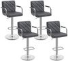 Yaheetech Barhocker 2/4-er Set (4 St), Höhenverstellbarer Barstuhl mit Armlehnen, Sitzhöhe 62,5 cm – 84,5 cm Bild 5