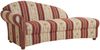 Recamiere Armlehne links Kama Bezug Chenille Buche nussbaum dunkel / rot 21533 Bild 1