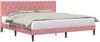 vidaXL Bettrahmen mit Kopfteil Rosa 200 x 200 cm Samt 42027688 Bild 2