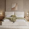 Polsterbett,Doppelbett,180 x 200cm,hydraulisches Funktionsbett,Bett mit Lattenrost, Kopfteil, gepolstertes Kopfteil, Beige, Cord Bild 4