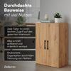 Bellamio 'Apol' Mehrzweckschrank, Eichenoptik, 88x33x60 cm, kleiner Aktenschrank mit 3 Fächern Bild 4