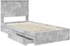 vidaXL Aufbewahrungsbett Beton Grau 100 x 200 cm Holzwerkstoff 3411239 Bild 5
