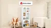 Vente-unique - LUELA Regal Holz, Platte Weiß - B 32 cm x H 150 cm x L 60 cm Bild 2