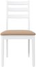 vidaXL Esszimmerstühle mit Kissen 2 Stk. Weiß Massivholz Gummibaum 4102522 Bild 5