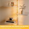 XERSEK Bücherregal 9 Ebenen Bücherturm mit LED-Sternenlicht & Drehbaren Regalen, Weiß, 1.8m Metall Standregal, für Wohnzimmer Schlafzimmer Büro Bild 4
