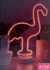 Neon LED Flamingo, leuchtende Dekoration - Höhe 30 cm Bild 2