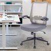 SVITA TOM Bürostuhl Schreibtischstuhl ergonomisch verstellbar Rollen Grau Bild 3