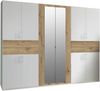 Dreh-/Schwebetürenschrank >Taiga< (B/H/T: 270x208x58 cm) in Weiß Bild 2