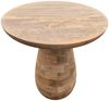 Massivholz Beistelltisch KITAR-G 45cm Mangoholz natural Handmade Unikat Pflanztisch Bild 3