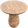 Massivholz Beistelltisch KITAR-G 45cm Mangoholz natural Handmade Unikat Pflanztisch Bild 5