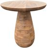 Massivholz Beistelltisch KITAR-G 45cm Mangoholz natural Handmade Unikat Pflanztisch Bild 4