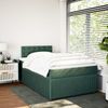 vidaXL Boxspringbett mit Matratze Dunkelgrün 120x190 cm Samt 3287701 Bild 3
