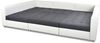 Wohnlandschaft Sofa ANDRO Schlaffunktion und Hocker Stoff Lincoln Lichtgrau Bild 5