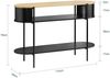 SoBuy FSB102-SCH Konsolentisch Flur, MDF, Melamin, Helle Eiche, 110 x 76 x 39 cm Bild 3