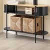 SoBuy FSB102-SCH Konsolentisch Flur, MDF, Melamin, Helle Eiche, 110 x 76 x 39 cm Bild 5