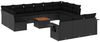 vidaXL 14-tlg. Garten-Sofagarnitur mit Kissen Schwarz Poly Rattan 3257133 Bild 2