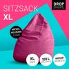 Lumaland 'Luxury XL Plus' Sitzsack, Pink, Microvelours, 120 l Bild 2