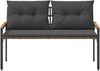 vidaXL Bank Outdoor 2 -Seater 116 x 67,5 x 72 cm Poly-Rattan 42025366 Bild 5
