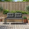 vidaXL Bank Outdoor 2 -Seater 116 x 67,5 x 72 cm Poly-Rattan 42025366 Bild 3