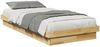 vidaXL Massivholzbett ohne Matratze 75x190 cm Eichenholz 851973 Bild 3
