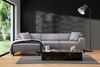 Ecksofa, 'Petra', 77 x 145 x 250, Hellgrau Bild 4