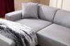 Ecksofa, 'Petra', 77 x 145 x 250, Hellgrau Bild 3