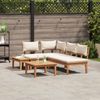 vidaXL Gartensofa-set 4 pcs Braun und Creme 3356864 Bild 4