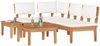vidaXL Gartensofa-set 4 pcs Braun und Creme 3356864 Bild 3
