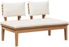 vidaXL Gartensofa-set 4 pcs Braun und Creme 3356864 Bild 5