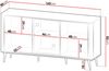 Kommode Rotevio 2D1W RE07 (Farbe: Cashmere / Cashmere + Nuss) Bild 3