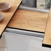 Esstisch Fenaro Goldkraft Eiche/Weiß 120-160 x 80 cm ausziehbar Vicco Bild 4