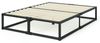ZINUS Bettgestell Joseph - Stabiler Bettrahmen mit Holzlattenrost & Stauraum (Bis 318 kg belastbar, 1-tlg, Doppel/Einzelbett, Schwarz, 160x200 cm), Kinderleichter Aufbau, Robust Bild 4