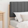 vidaXL Bettgestell mit gepolstertem Kopfteil Dunkelgrau 75 x 190 cm 877810 Bild 3
