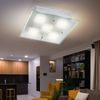 LED Deckenleuchte, Metall, Chrom, Glas satiniert, L 28 cm Bild 5