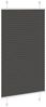vidaXL Plissee Schwarz 80x150 cm Stoffbreite 79,4 cm Polyester 4015139 Bild 3