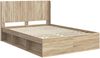 vidaXL Bettgestell mit Stauraum und Kopfteil 2 Stk. Holzwerkstoff 3413855 Bild 4