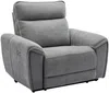 Vente-unique - DJARALO Sessel Stoff Grau - B 96 cm x H 106 cm x L 120 cm Bild 4