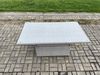 Fimous Polyrattan Gartenmöbel Set mit Sofa; Höhe verstellbar Esstisch und 3 Hocker;Beistelltisch;Outdoor Terrassen Essgruppe Helles Grau Bild 4
