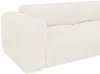 Vente-unique - Großes Ecksofa mit Recamiere mit Rückenlehne - Ecke rechts - Bouclé-Stoff - Weiß - POGNI von Maison Céphy Bild 5