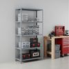 PROREGAL® Schwerlastregal Schraubregal PANDA HxBxT 180x80x30cm Fachlast 75kg Grau, Schraubregal Lagerregal Kellerregal Metallregal bis zu 600kg Fachlast Bild 5