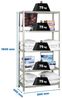 PROREGAL® Schwerlastregal Schraubregal PANDA HxBxT 180x80x30cm Fachlast 75kg Grau, Schraubregal Lagerregal Kellerregal Metallregal bis zu 600kg Fachlast Bild 2
