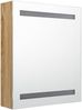 vidaXL LED-Bad-Spiegelschrank Eichen-Optik 50x14x60 cm 326484 Bild 3