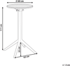 Garten Bartisch LEGRENA 60 cm 60 cm Beige Bild 2