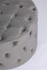 Pouf Lorella in Samt-Optik, Grau, 60 x 60 x 42 cm Bild 2