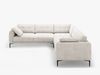 Micadoni Ecksofa Bemy 5-Sitzer Strukturierter Stoff Beige Bild 2