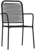 vidaXL 5-tlg. Garten-Essgruppe Schwarz 3099144 Bild 3