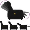 vidaXL Massagesessel Schwarz Stoff 374208 Bild 5
