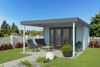 Fjordholz Gartenhaus Modell Hakon 44 Lichtgrau Bild 2