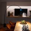 s.luce Ball Design-Bogenlampe mit Marmorfuß modern Weiß Bild 5